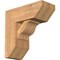 Ekena Millwork Funston Slat Smooth Bracket w/ Offset Brace, Western Red Cedar, 7 1/2"W x 18"D x 18"H BKT0806X18X18FST06SWR - alternate 1